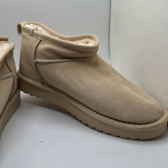 CUSHIONAIRE Women's pull on boot 8 SAND - Picture 6 of 7